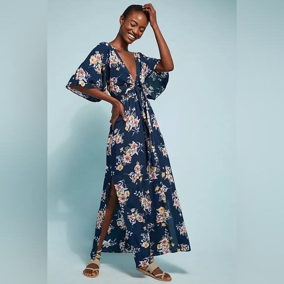 Anthro Seafolly Midsummer Floral Maxi - Picture 2 of 8